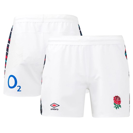 England Rugby Home Pro Short 2024/25 - White - Mens England Rugby Home Pro Short 2024/25 - White - Mens