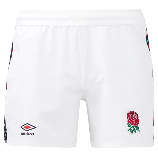 England Rugby Home Pro Short 2024/25 - White - Mens England Rugby Home Pro Short 2024/25 - White - Mens
