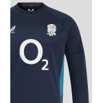 Men’s England Rugby 25/26 Contact Long Sleeve Drill Top – Inkwell Men’s England Rugby 25/26 Contact Long Sleeve Drill Top – Inkwell