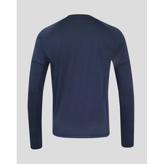 Men’s England Rugby 25/26 Contact Long Sleeve Drill Top – Inkwell Men’s England Rugby 25/26 Contact Long Sleeve Drill Top – Inkwell