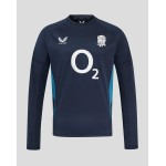 Men’s England Rugby 25/26 Contact Long Sleeve Drill Top – Inkwell Men’s England Rugby 25/26 Contact Long Sleeve Drill Top – Inkwell