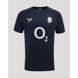 Men’s England Rugby 25/26 Performance Short Sleeve T-Shirt – Inkwell