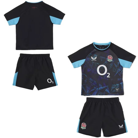 England Rugby Alternate Replica Kit 2025/26 - Black - Infant England Rugby Alternate Replica Kit 2025/26 - Black - Infant