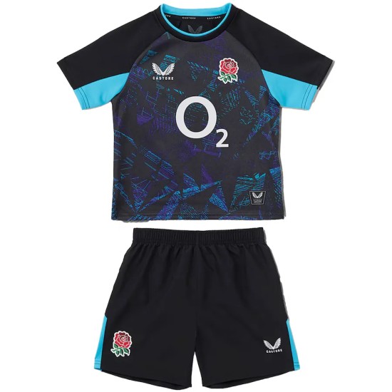 England Rugby Alternate Replica Kit 2025/26 - Black - Infant England Rugby Alternate Replica Kit 2025/26 - Black - Infant