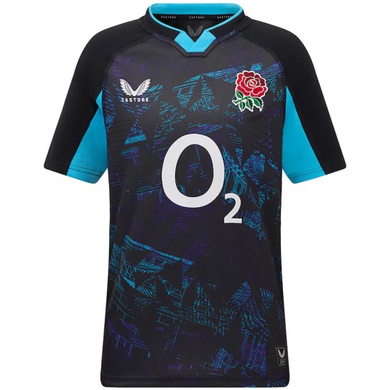 England Rugby Alternate Replica Jersey 2025/26 - Black - Junior England Rugby Alternate Replica Jersey 2025/26 - Black - Junior