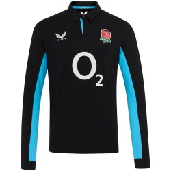 England Rugby Alternate Classic Long Sleeve Jersey 2025/26 - Black - Mens England Rugby Alternate Classic Long Sleeve Jersey 2025/26 - Black - Mens