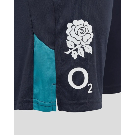 Men’s England Rugby 25/26 Performance Knit Shorts with Pockets – Inkwell Men’s England Rugby 25/26 Performance Knit Shorts with Pockets – Inkwell