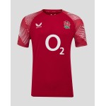 Men’s England Rugby 25/26 Pre Match Short Sleeve T-Shirt – Jester Red Men’s England Rugby 25/26 Pre Match Short Sleeve T-Shirt – Jester Red