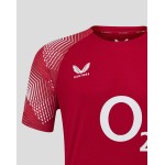 Men’s England Rugby 25/26 Pre Match Short Sleeve T-Shirt – Jester Red Men’s England Rugby 25/26 Pre Match Short Sleeve T-Shirt – Jester Red