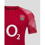 Men’s England Rugby 25/26 Pre Match Short Sleeve T-Shirt – Jester Red Men’s England Rugby 25/26 Pre Match Short Sleeve T-Shirt – Jester Red