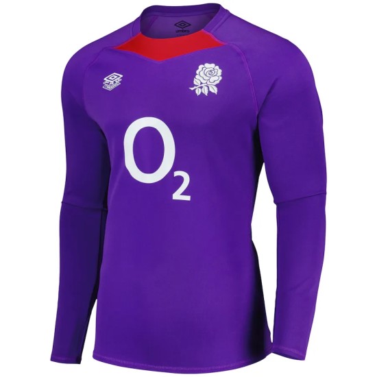 England Rugby Team Home Classic Long Sleeve Jersey 2024/25 - Purple - Mens England Rugby Team Home Classic Long Sleeve Jersey 2024/25 - Purple - Mens