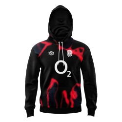 England Rugby Home Replica Shirt 2023/24 Cotton Hoodie - Kids