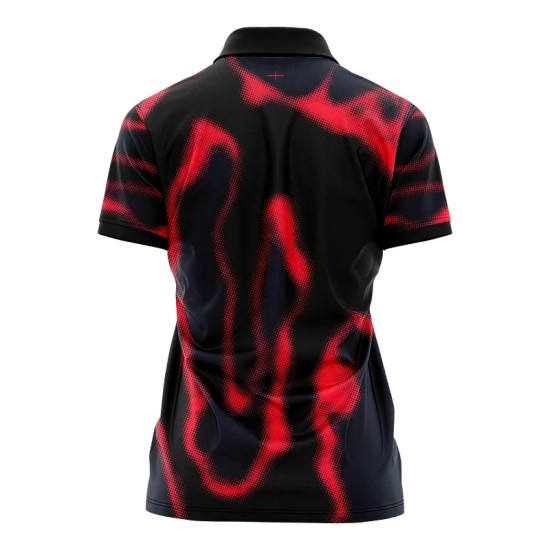 England Rugby Team Home Classic Jersey 2024/25 - Red and Black - Womens England Rugby Team Home Classic Jersey 2024/25 - Red and Black - Womens
