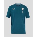 Men's England Rugby 25/26 Travel Short Sleeve Tee - Reflecting Pond Men's England Rugby 25/26 Travel Short Sleeve Tee - Reflecting Pond