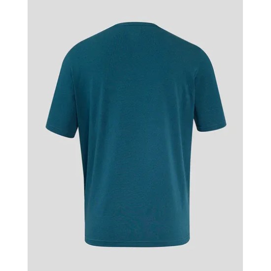 Men's England Rugby 25/26 Travel Short Sleeve Tee - Reflecting Pond Men's England Rugby 25/26 Travel Short Sleeve Tee - Reflecting Pond