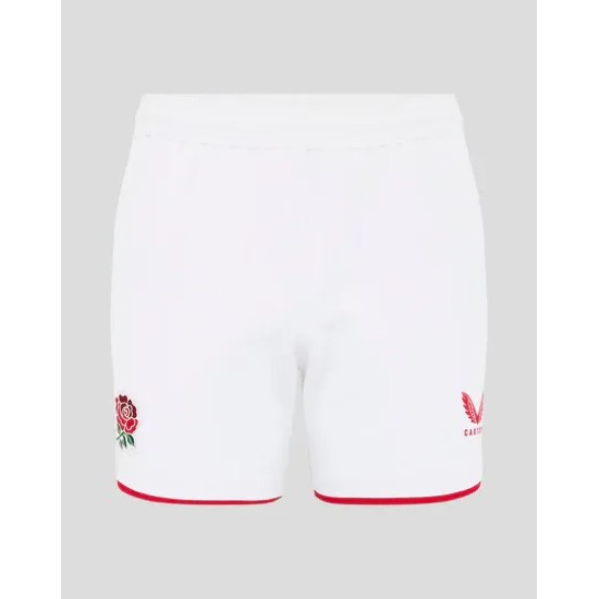 Men’s England Rugby 25/26 Home Pro Shorts – Brilliant White Men’s England Rugby 25/26 Home Pro Shorts – Brilliant White
