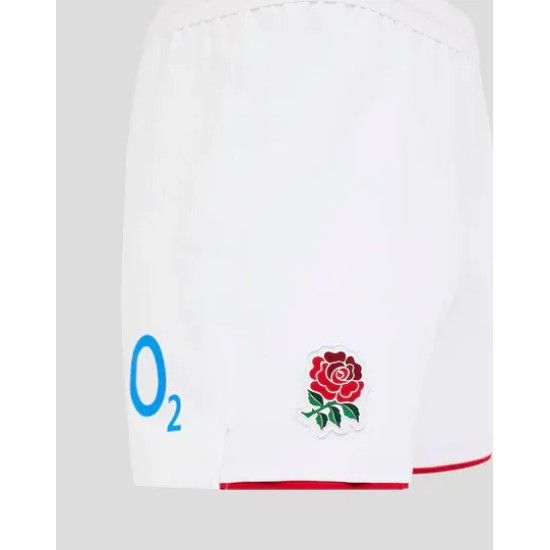 Men’s England Rugby 25/26 Home Pro Shorts – Brilliant White Men’s England Rugby 25/26 Home Pro Shorts – Brilliant White