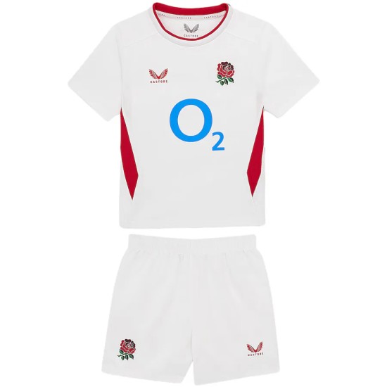 England Rugby Home Replica Kit 2025/26 - White - Infant England Rugby Home Replica Kit 2025/26 - White - Infant