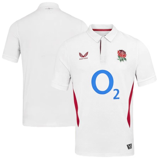 England Rugby Home Replica Jersey 2025/26 - White - Junior England Rugby Home Replica Jersey 2025/26 - White - Junior