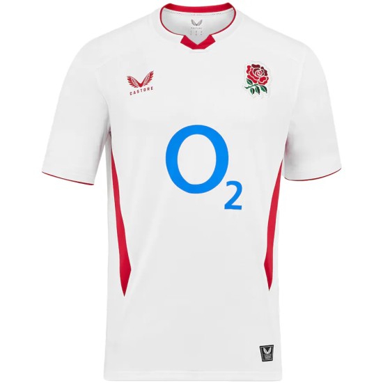 England Rugby Home Replica Jersey 2025/26 - White - Mens England Rugby Home Replica Jersey 2025/26 - White - Mens